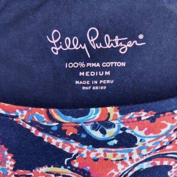 ‎Lilly Pulitzer Pima Cotton long sleeve shirt - Picture 7 of 11